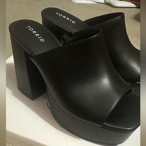 Torrid Black Platform Mules